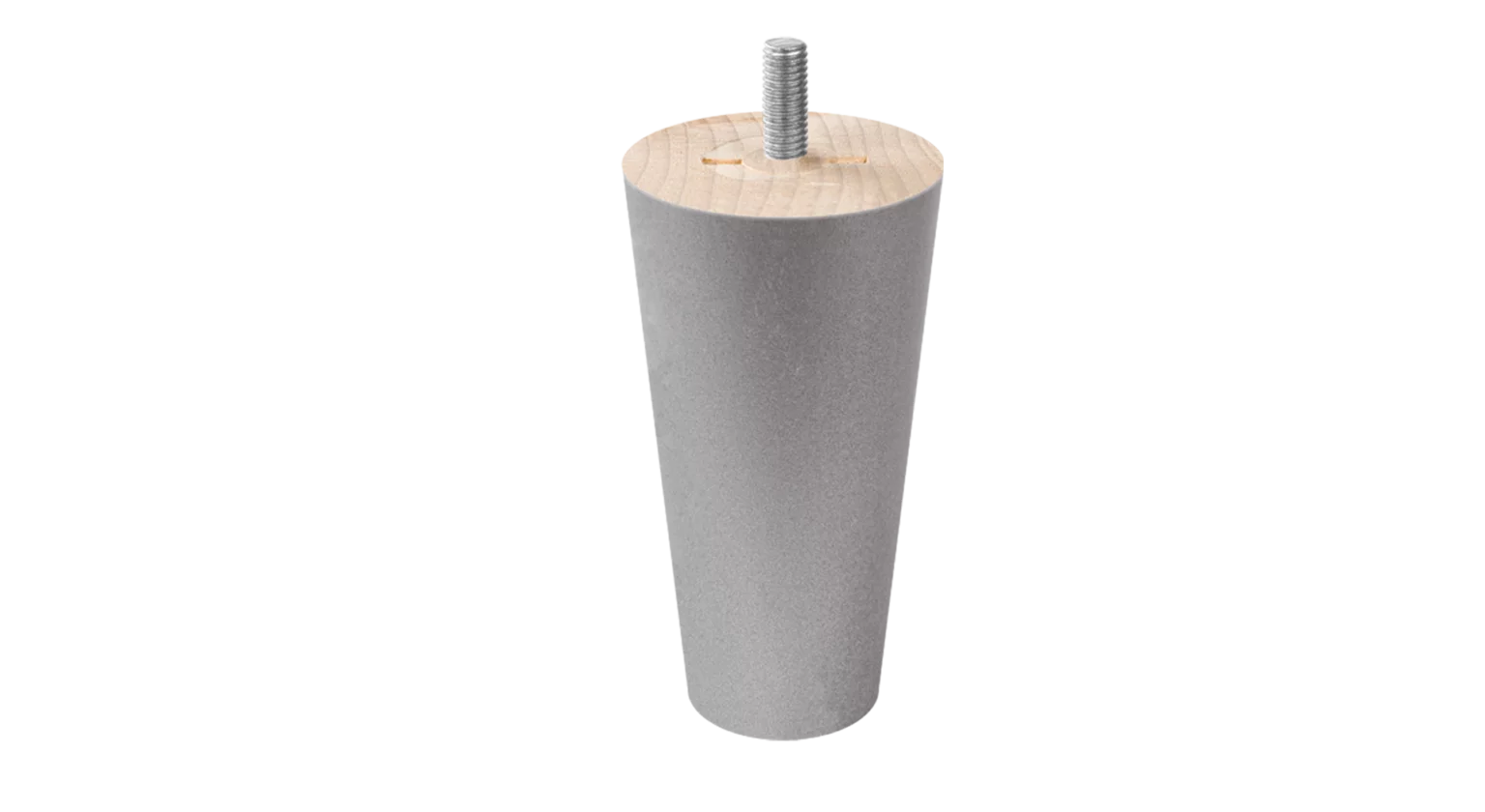 Füße Spitzform. Grau
